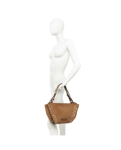 Gianni Chiarini Borsa camoscio Bloom Cammello