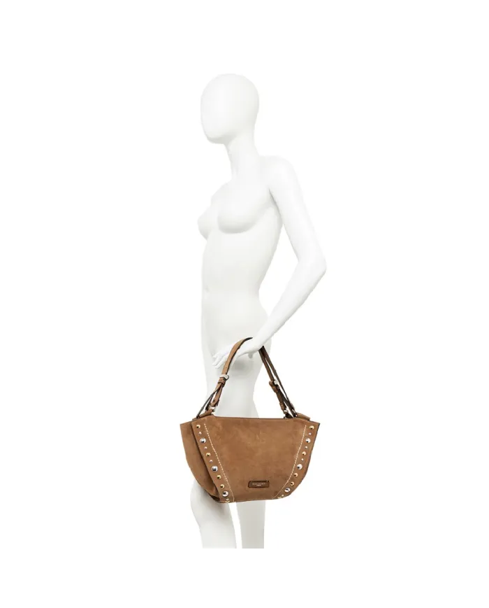 Gianni Chiarini Borsa camoscio Bloom Cammello