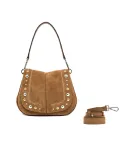 Gianni Chiarini Borsa scamosciata Helena Round Beige