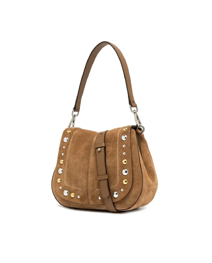 Gianni Chiarini Borsa scamosciata Helena Round Beige