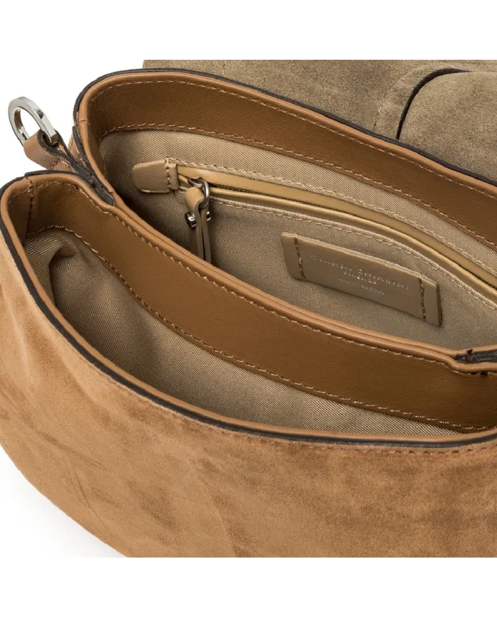 Gianni Chiarini Borsa scamosciata Helena Round Beige