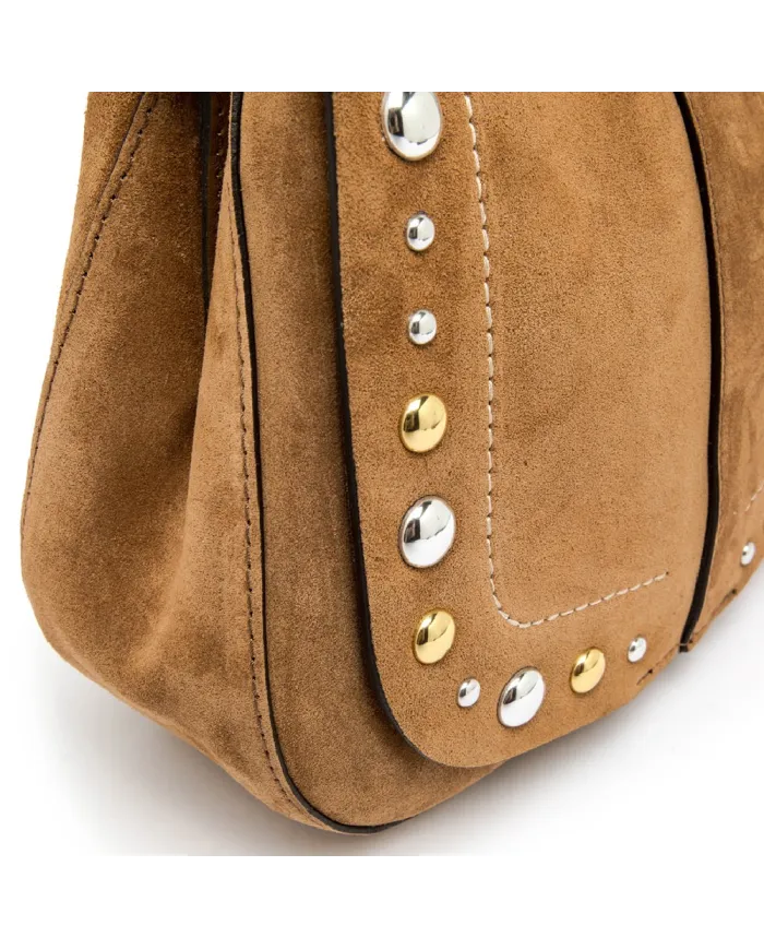 Gianni Chiarini Borsa scamosciata Helena Round Beige