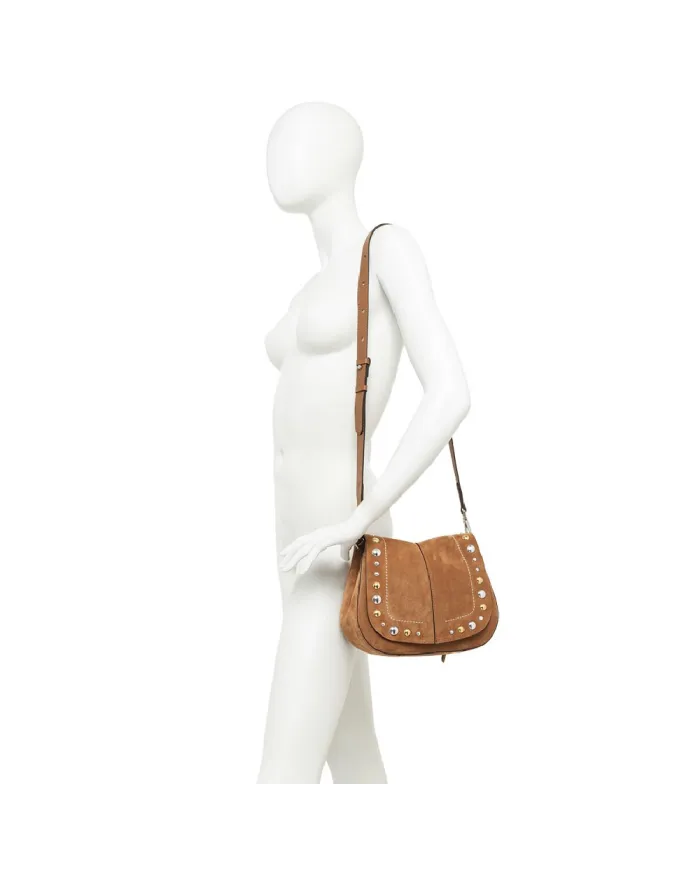 Gianni Chiarini Borsa scamosciata Helena Round Beige