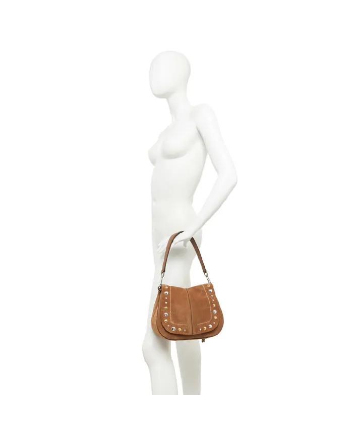 Gianni Chiarini Borsa scamosciata Helena Round Beige