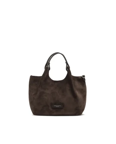 Gianni Chiarini Borsa a mano scamosciata Dua Testa moro