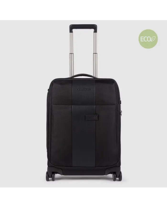 Piquadro Trolley bagaglio a mano 4 ruote, Brief 2 Nero
