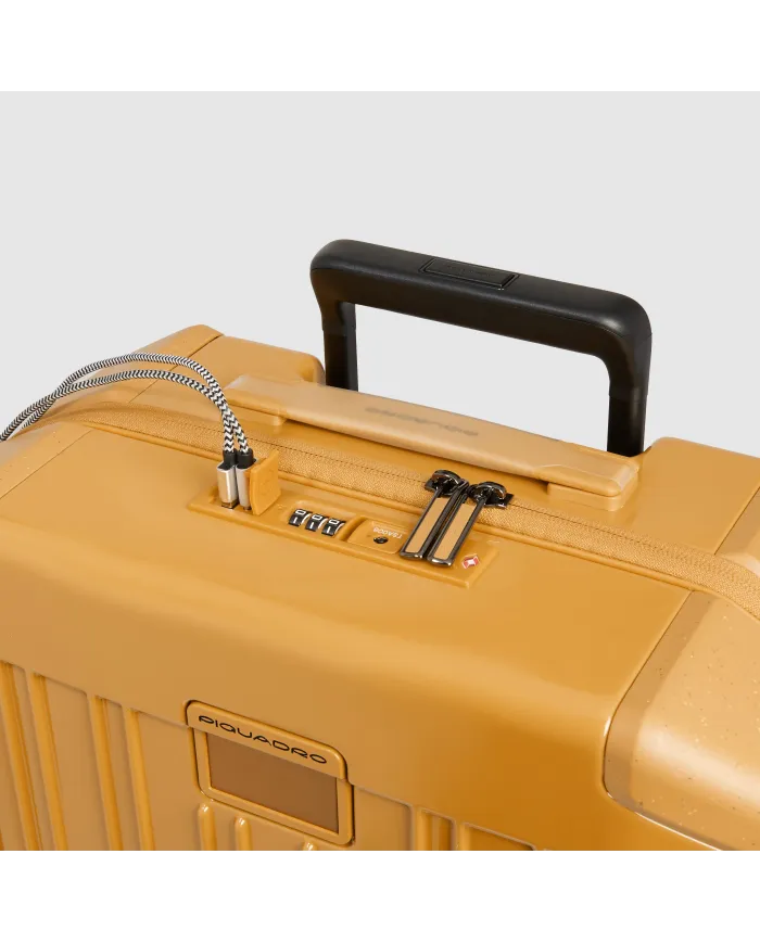 Piquadro Trolley bagaglio a mano personalizzabile Giallo