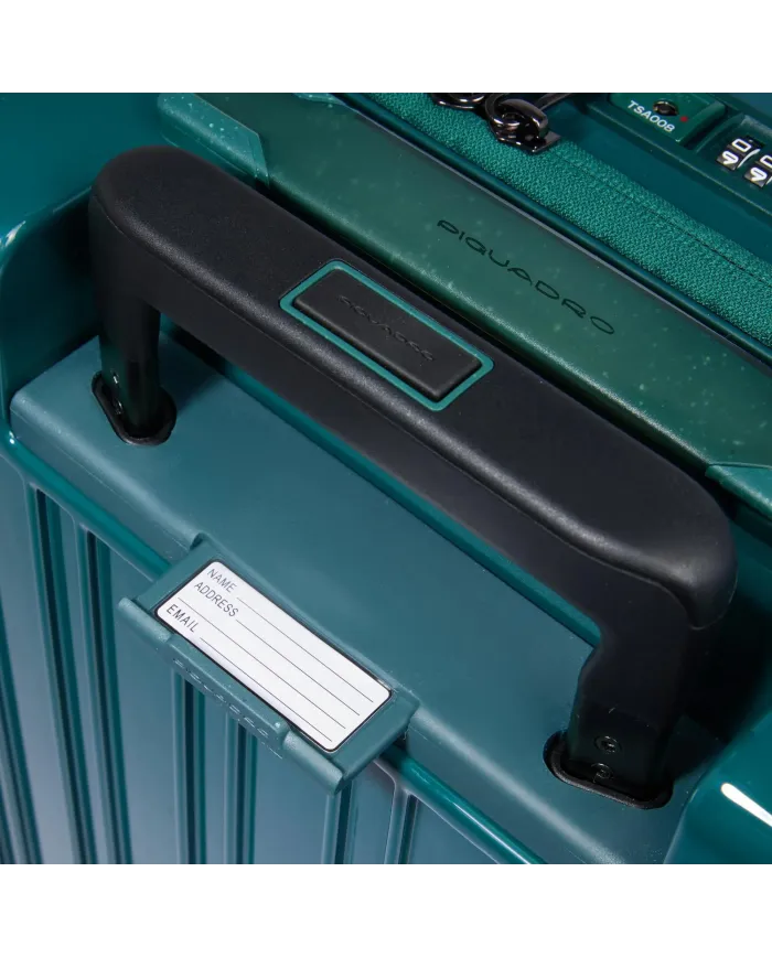 Piquadro Trolley bagaglio a mano personalizzabile Verde