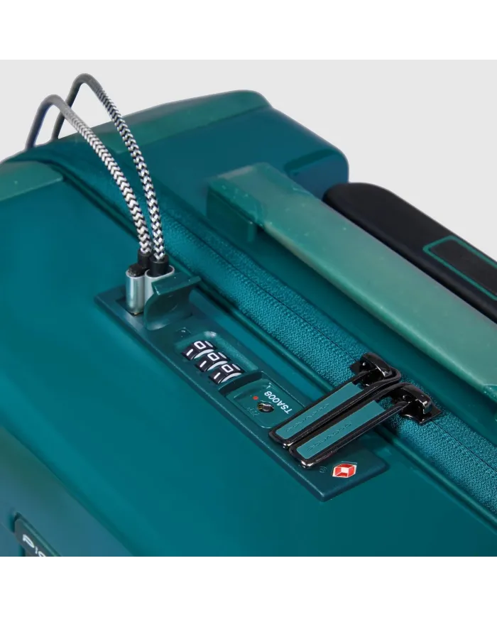 Piquadro Trolley bagaglio a mano personalizzabile Verde