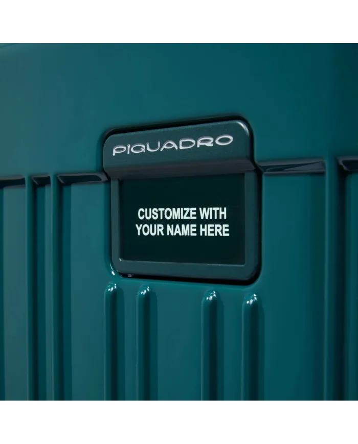 Piquadro Trolley bagaglio a mano personalizzabile Verde