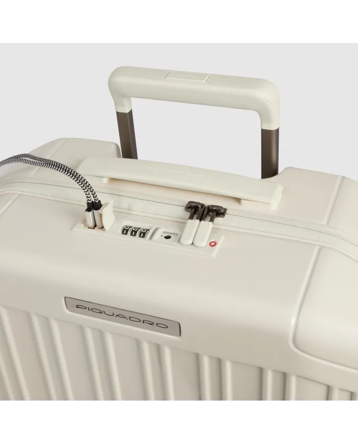 Piquadro Trolley bagaglio a mano PQlight Avorio