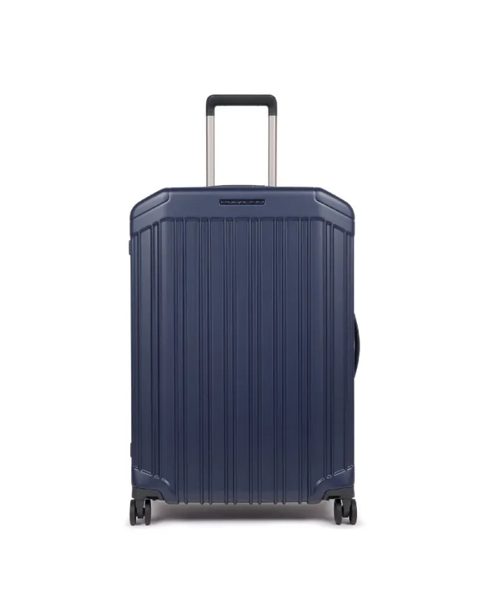 Piquadro Trolley rigido medio leggero Pqlight Blu