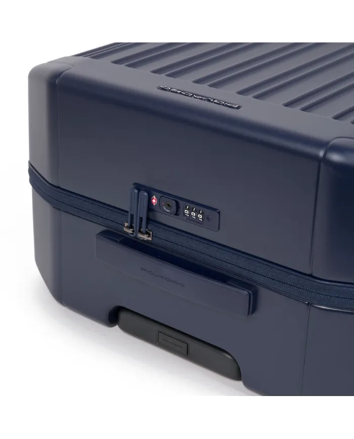 Piquadro Trolley rigido medio leggero Pqlight Blu