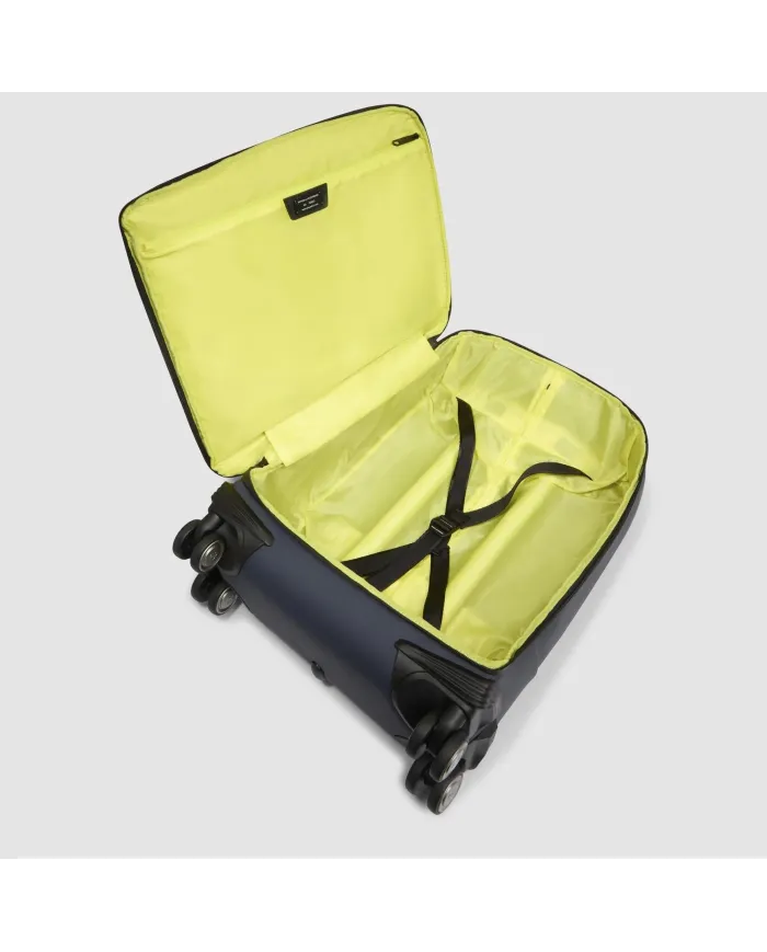Piquadro Trolley bagaglio a mano 4 ruote Corner Blu