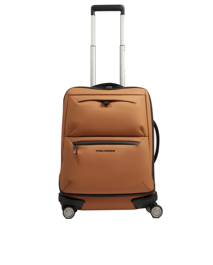 Piquadro Trolley bagaglio a mano 4 ruote Corner Arancio