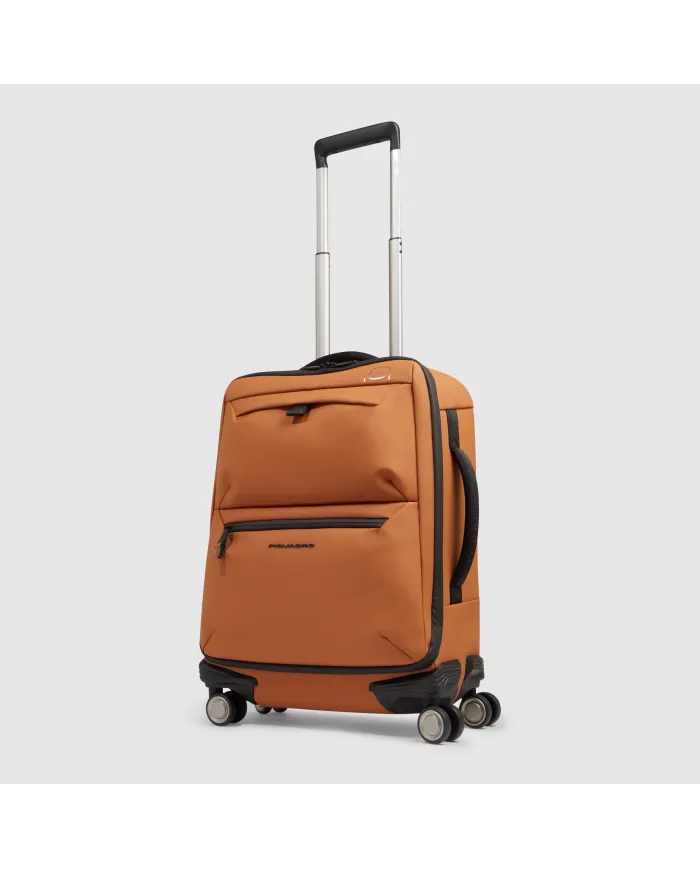 Piquadro Trolley bagaglio a mano 4 ruote Corner Arancio
