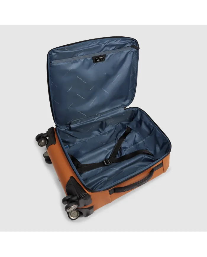 Piquadro Trolley bagaglio a mano 4 ruote Corner Arancio