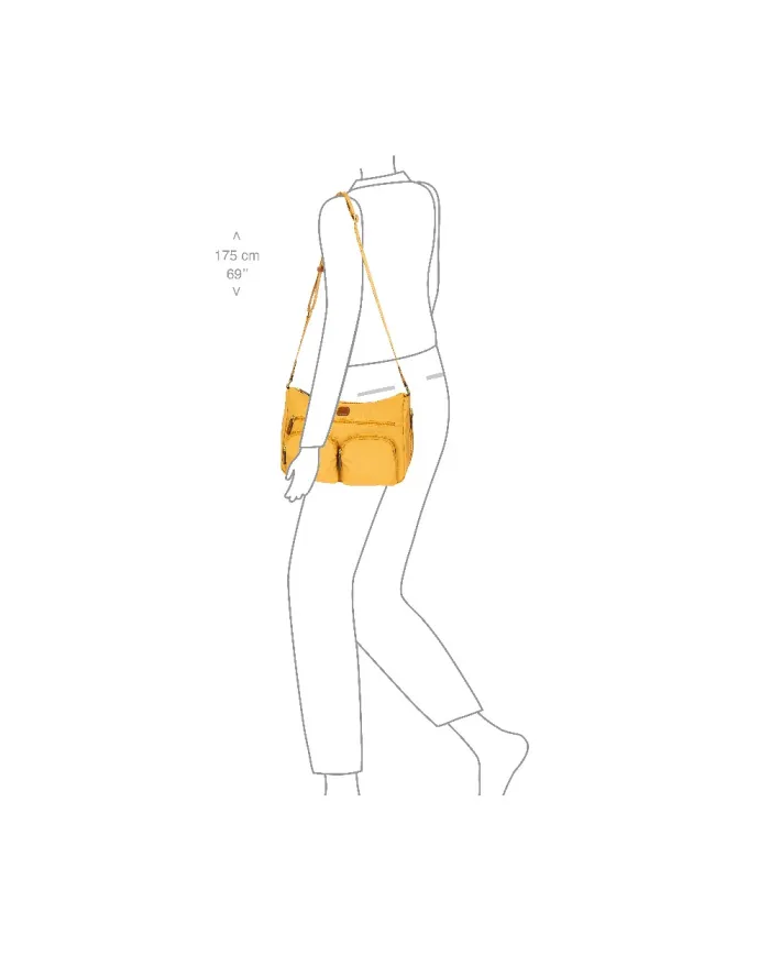 Bric's Borsa leggera in nylon X-Collection Giallo