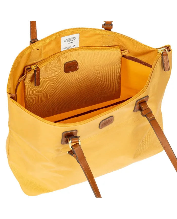 Bric's Borsa shopper in tessuto X-Collection Giallo