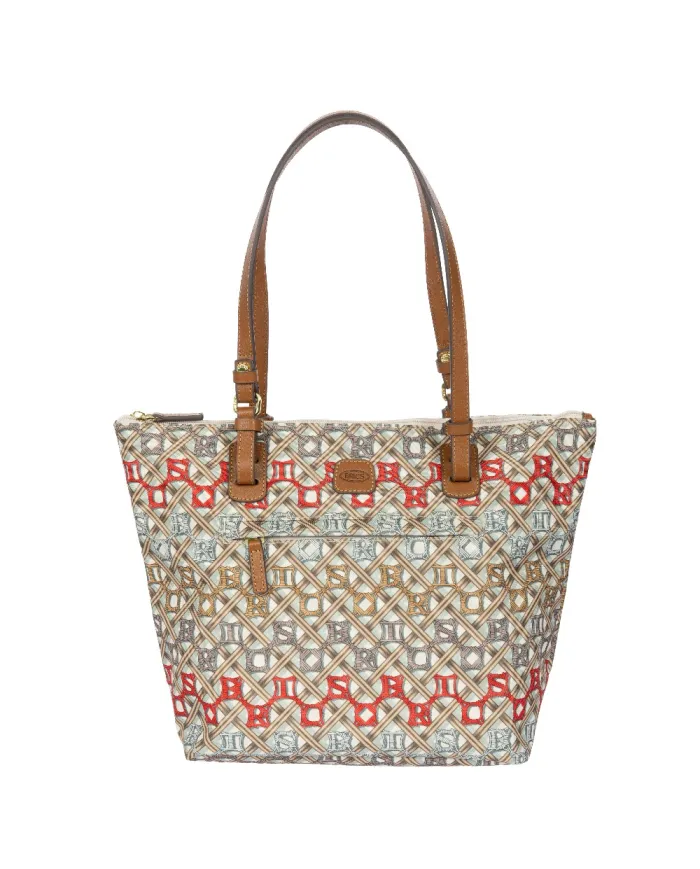 Bric's Borsa shopper media X-Collection Beige/Multicolor