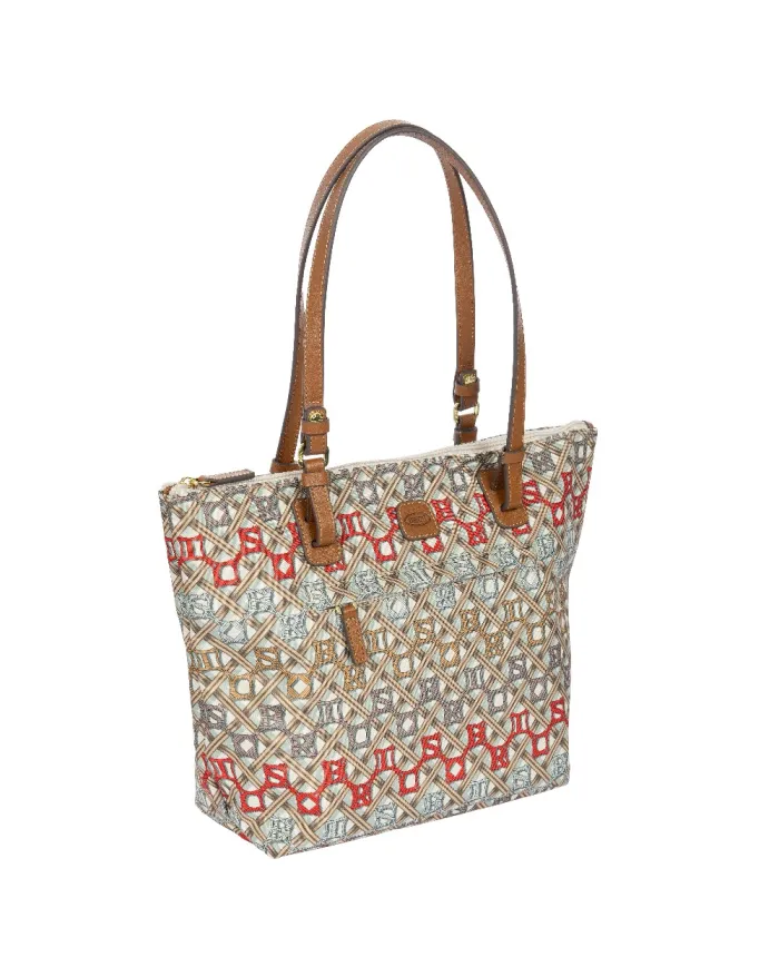 Bric's Borsa shopper media X-Collection Beige/Multicolor