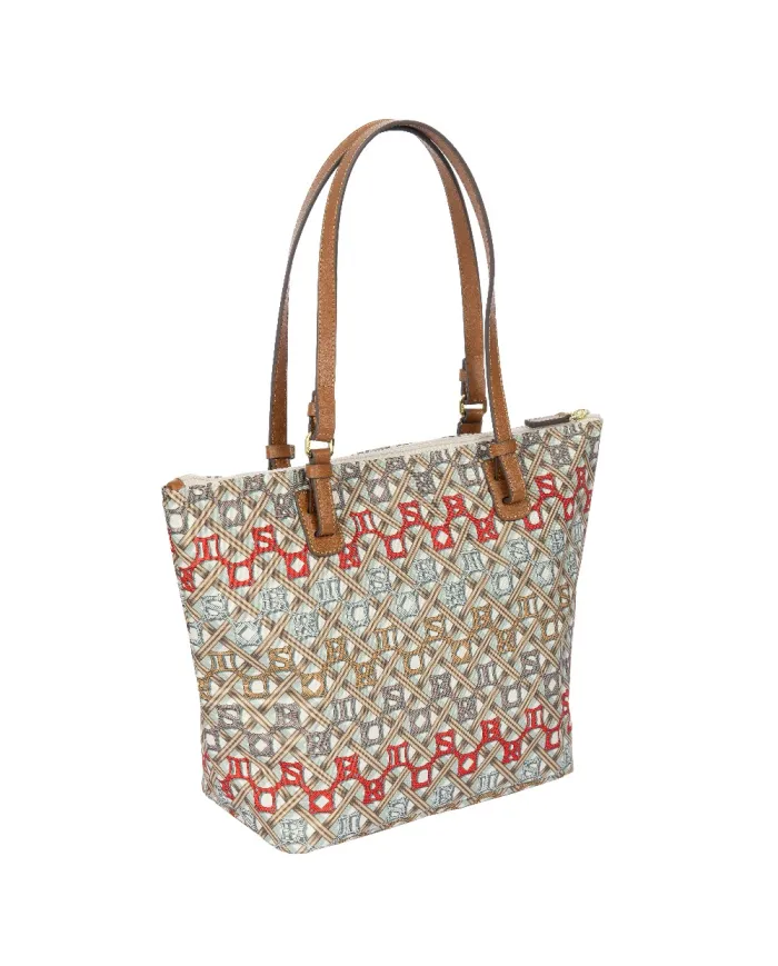 Bric's Borsa shopper media X-Collection Beige/Multicolor