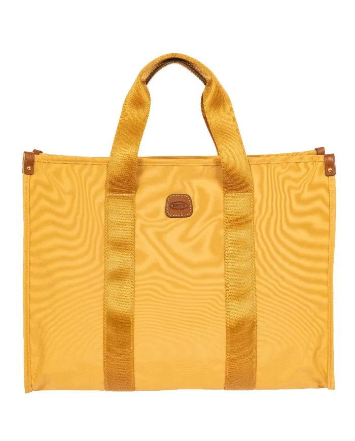 Bric's Borsa a tracolla in tessuto X Collection Giallo