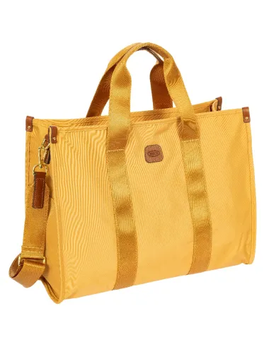 Bric's Borsa a tracolla in tessuto X Collection Giallo