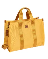 Bric's Borsa a tracolla in tessuto X Collection Giallo