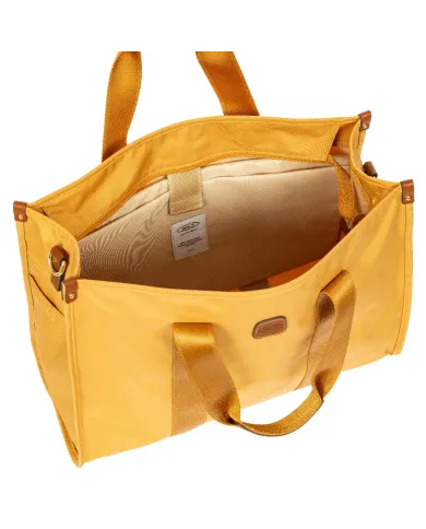 Bric's Borsa a tracolla in tessuto X Collection Giallo