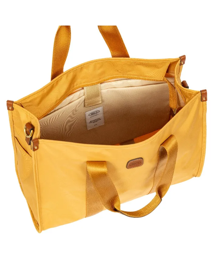 Bric's Borsa a tracolla in tessuto X Collection Giallo