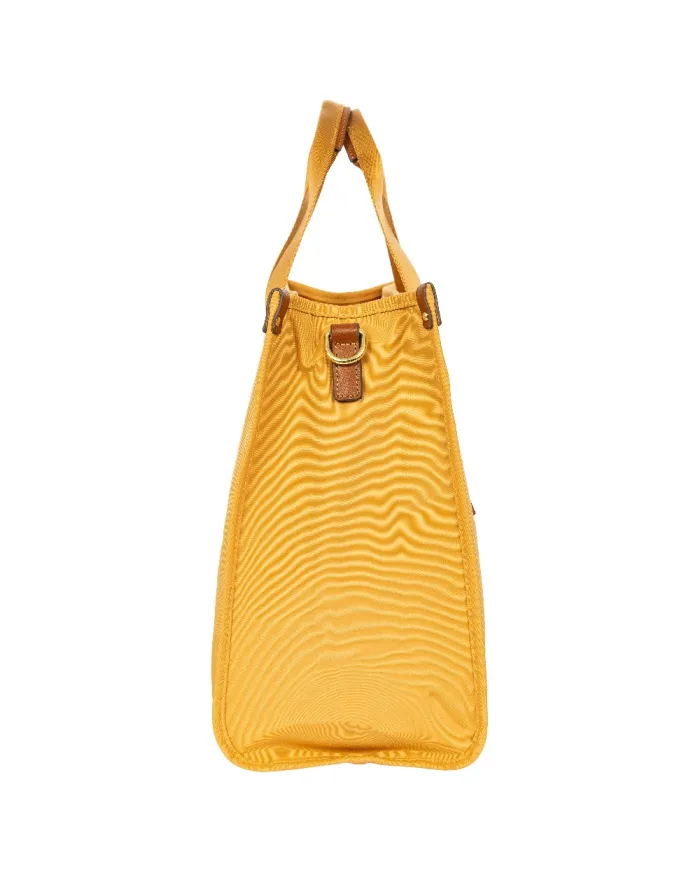 Bric's Borsa a tracolla in tessuto X Collection Giallo