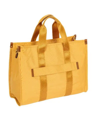 Bric's Borsa a tracolla in tessuto X Collection Giallo