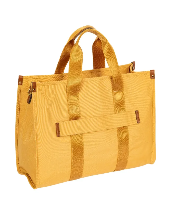 Bric's Borsa a tracolla in tessuto X Collection Giallo