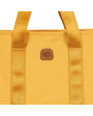 Bric's Borsa a tracolla in tessuto X Collection Giallo