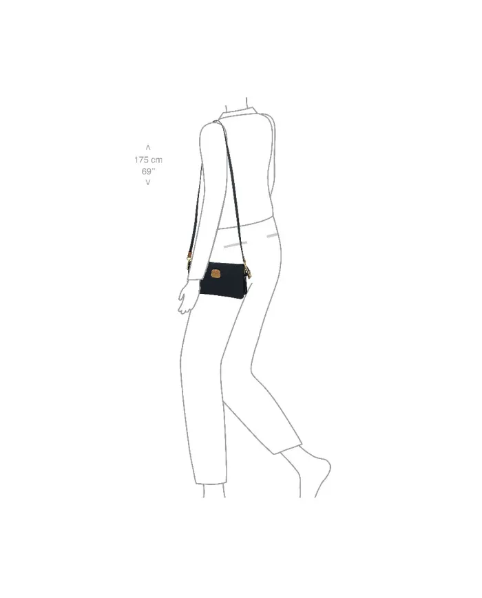 Bric's Pochette 3 tasche X-Collection Blu