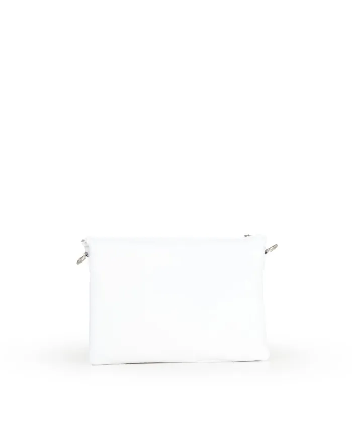 Caleidos Borsa bandoliera in pelle Bianco