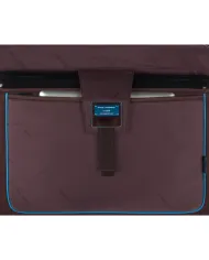 Piquadro Cartella in pelle porta pc 15,6, "Black square" Testa moro