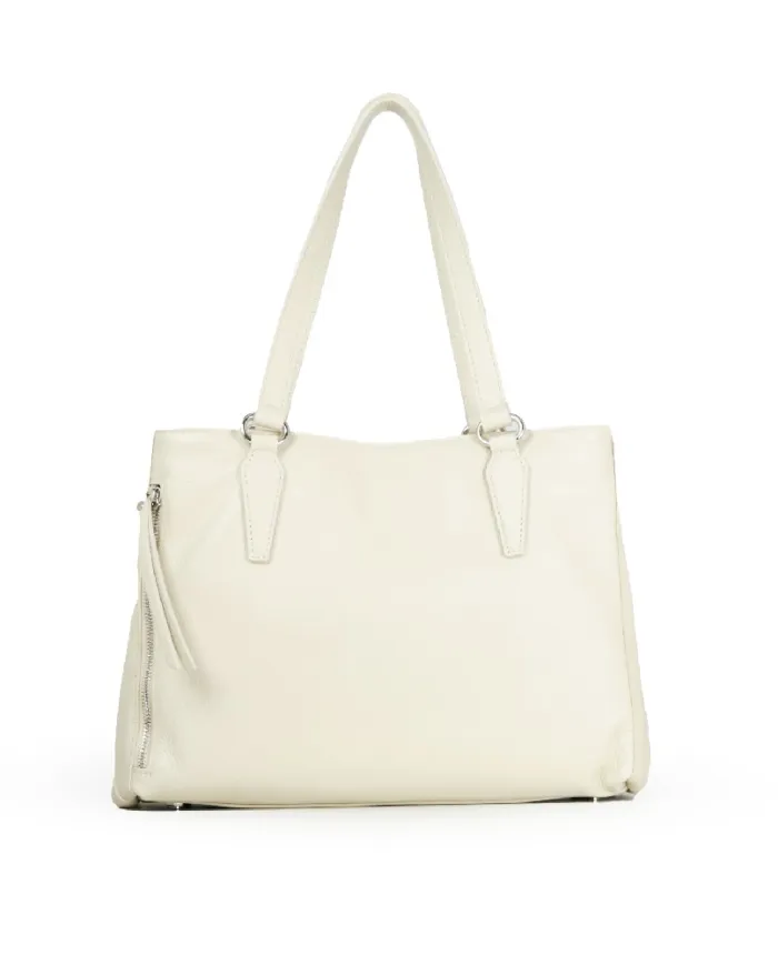 Caleidos Borsa grande in pelle Beige