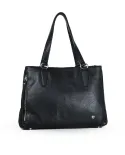 Caleidos Borsa grande in pelle Nero