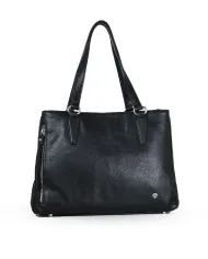 Caleidos Borsa grande in pelle Nero