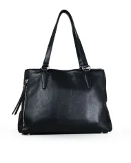 Caleidos Borsa grande in pelle Nero