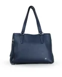 Caleidos Borsa grande in pelle Blu