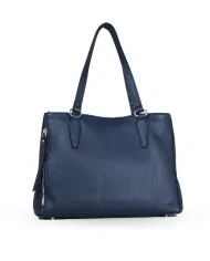 Caleidos Borsa grande in pelle Blu