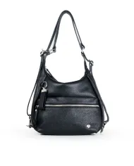 Caleidos Borsa zaino in pelle Nero