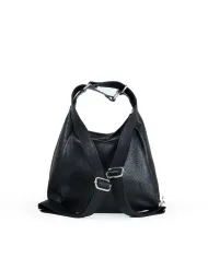 Caleidos Borsa zaino in pelle Nero