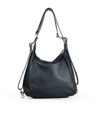Caleidos Borsa zaino in pelle Nero