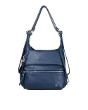 Caleidos Borsa zaino in pelle Blu