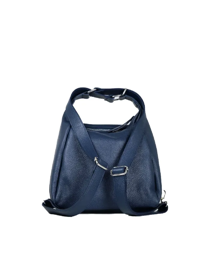 Caleidos Borsa zaino in pelle Blu