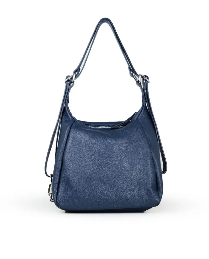 Caleidos Borsa zaino in pelle Blu